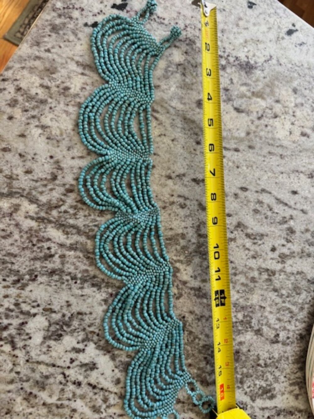 Turquiose Bead Jewelry Collar Necklace - Picture 2 of 3